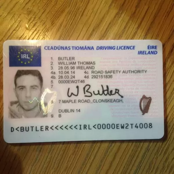 Irish Drivers Licence